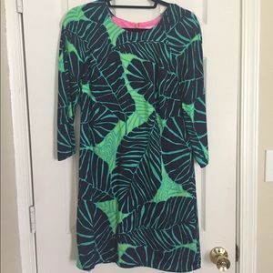 Lilly Pulitzer Navy & Green Long Sleeve Dress